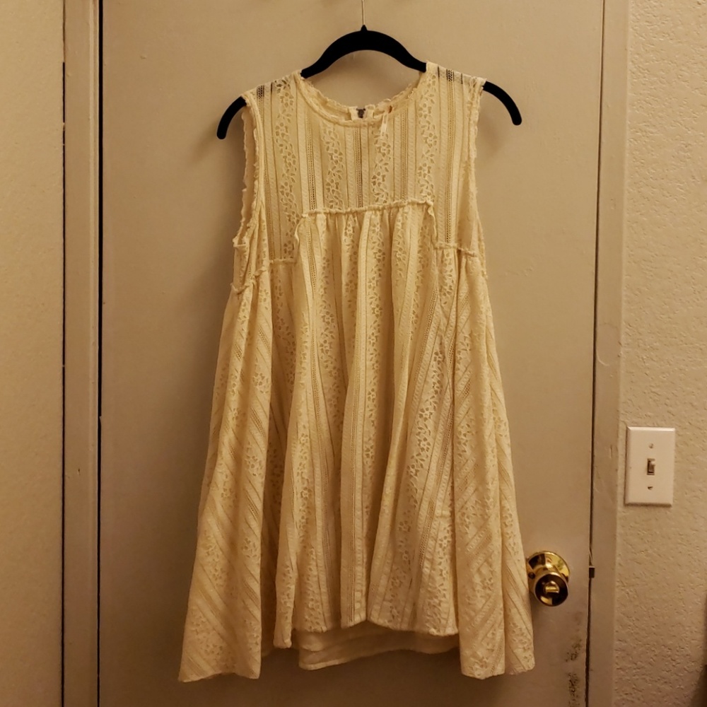 Free People M cream dress